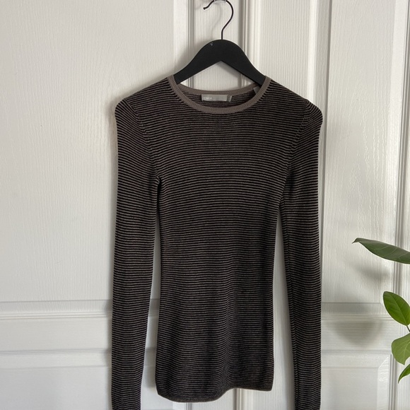 VINCE 100% cashmere striped sweater - Picture 2 of 11